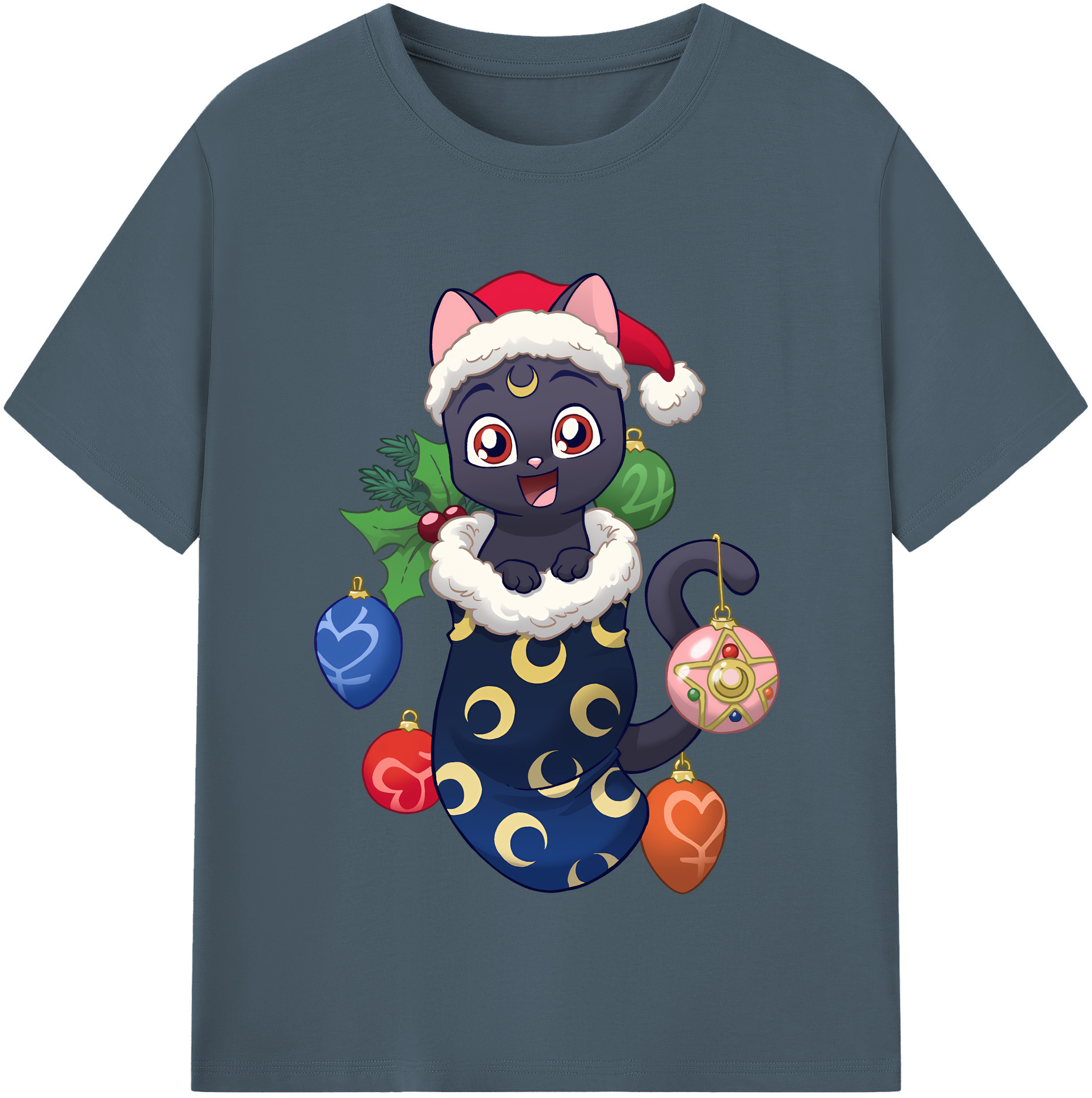 （画像用） 美少女戦士セーラームーン Sailor Moon 綿100％半袖Tシャツ（フロントプリント）